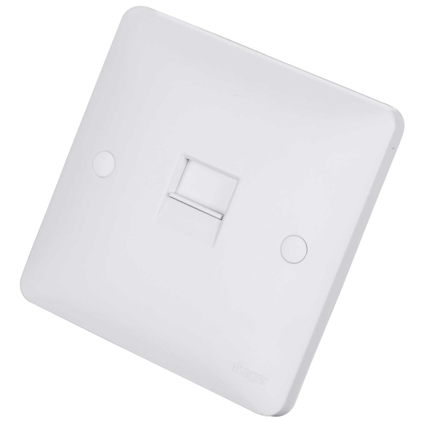 Hager Sollysta 1 Gang Master Telephone Socket White