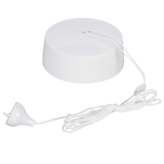 Hager Sollysta 6A 1 Way Ceiling Pull Switch White