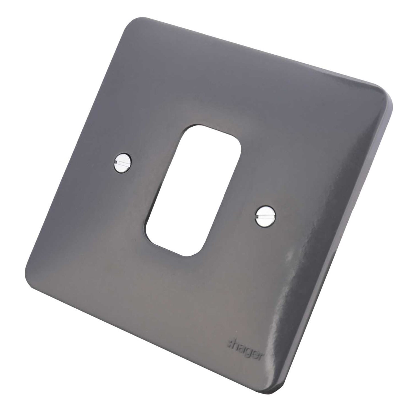 Hager Sollysta 1 Gang Grid Plate Part M Grey