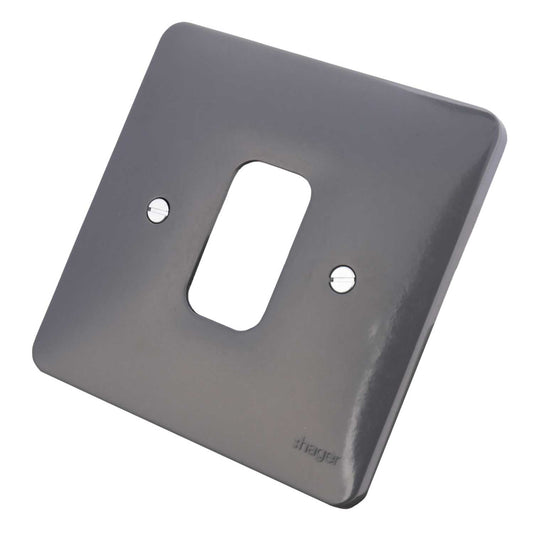 Hager Sollysta 1 Gang Grid Plate Part M Grey