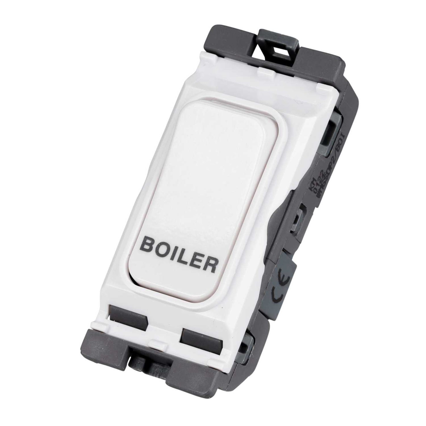 Hager Sollysta 20A Double Pole Grid Switch marked Boiler