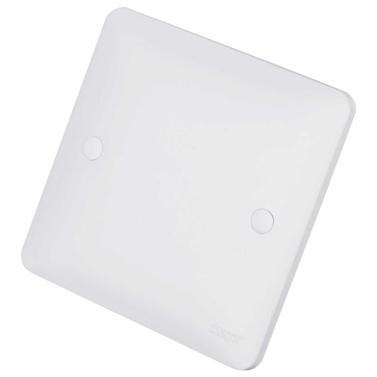 Hager Sollysta 1 Gang Blank Plate White