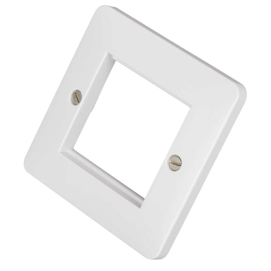 Hager Sollysta 1 Gang 2 Euro Module Front Plate