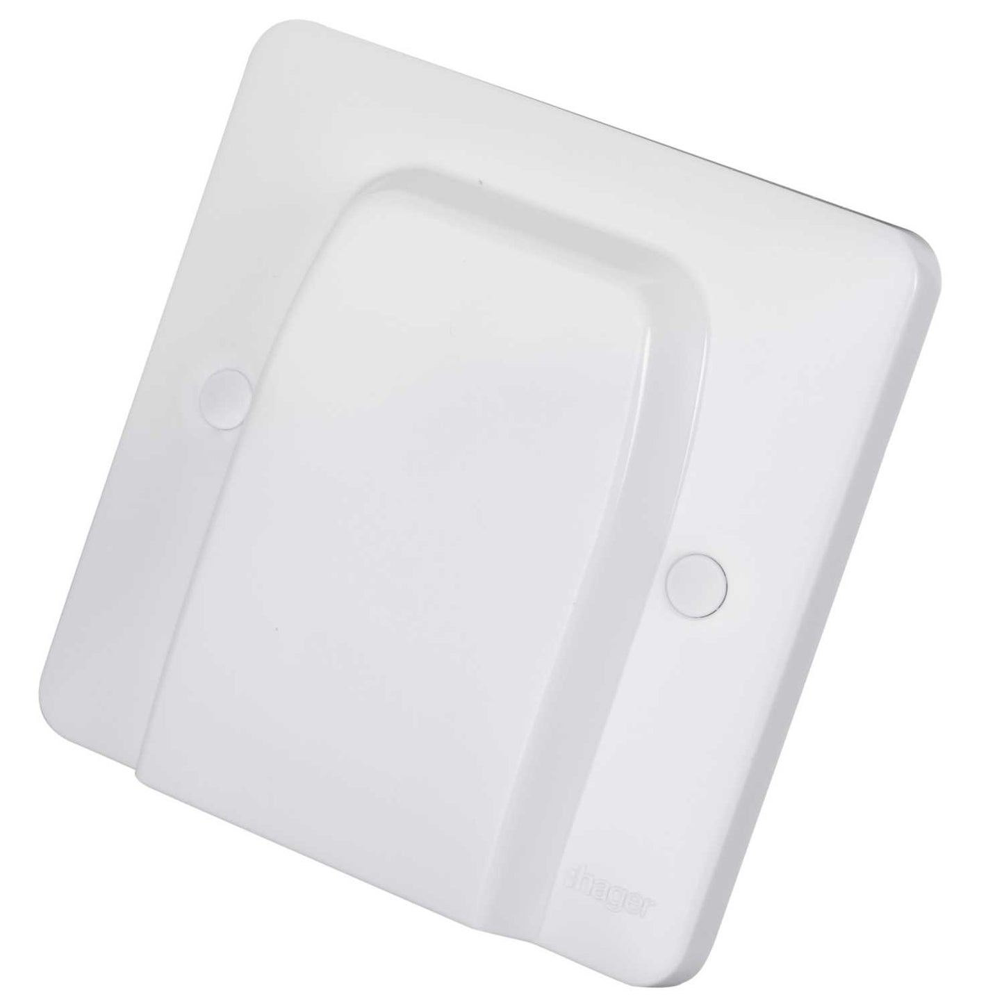 Hager Sollysta 20A Flex Outlet Plate White