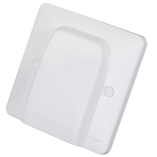 Hager Sollysta 20A Flex Outlet Plate White