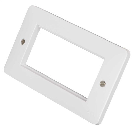 Hager Sollysta 2 Gang 4 Euro Module Front Plate