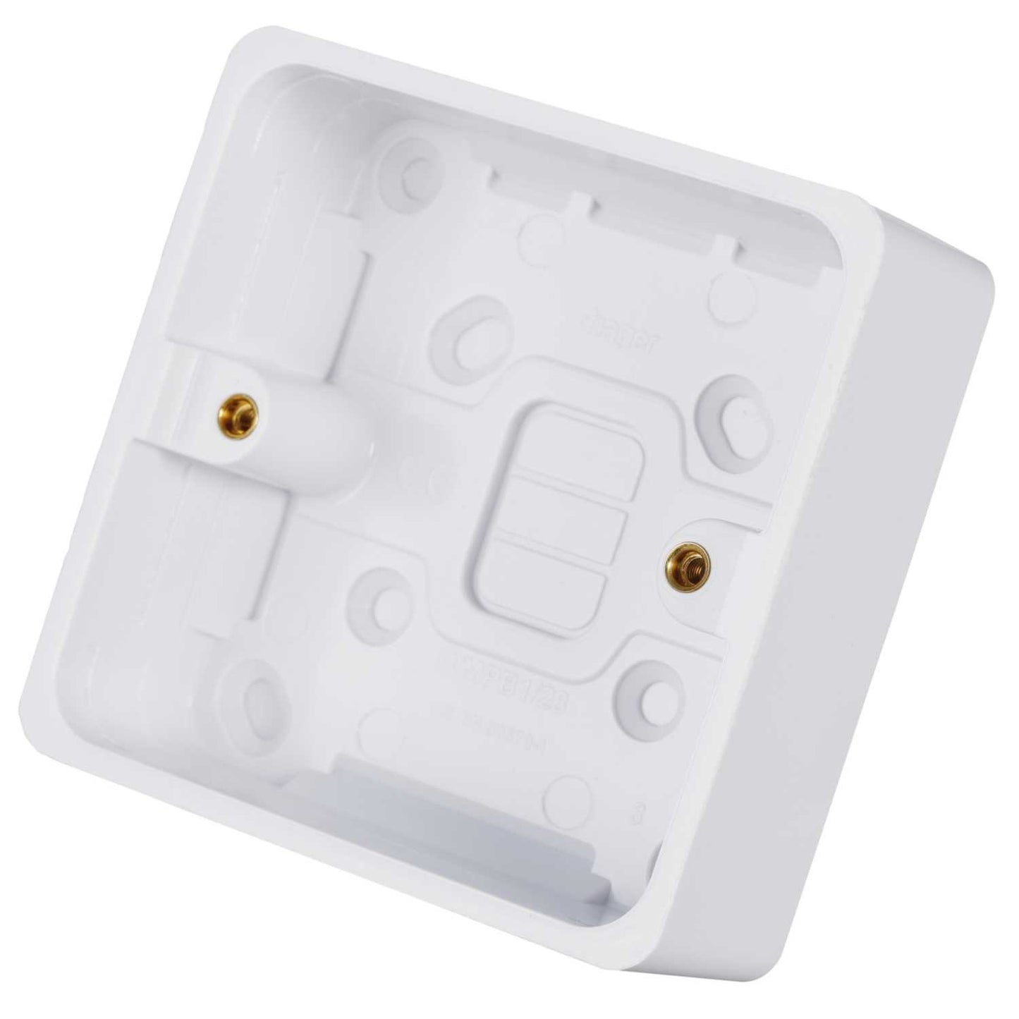 Hager Sollysta 1 Gang 28mm Pattress Back Box White