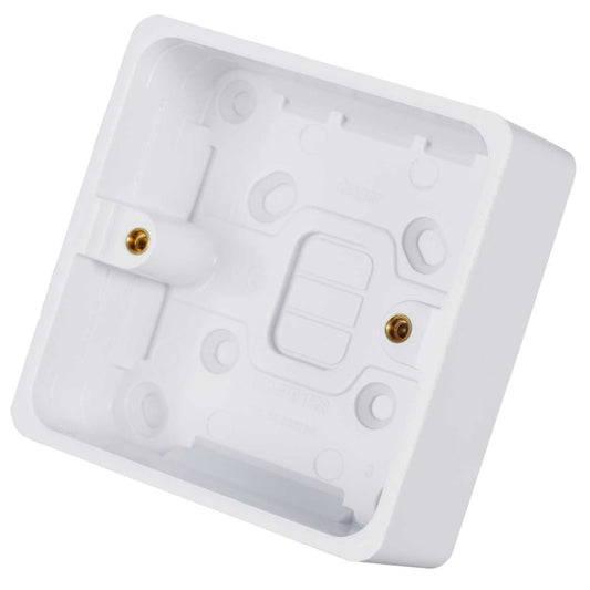 Hager Sollysta 1 Gang 28mm Pattress Back Box White