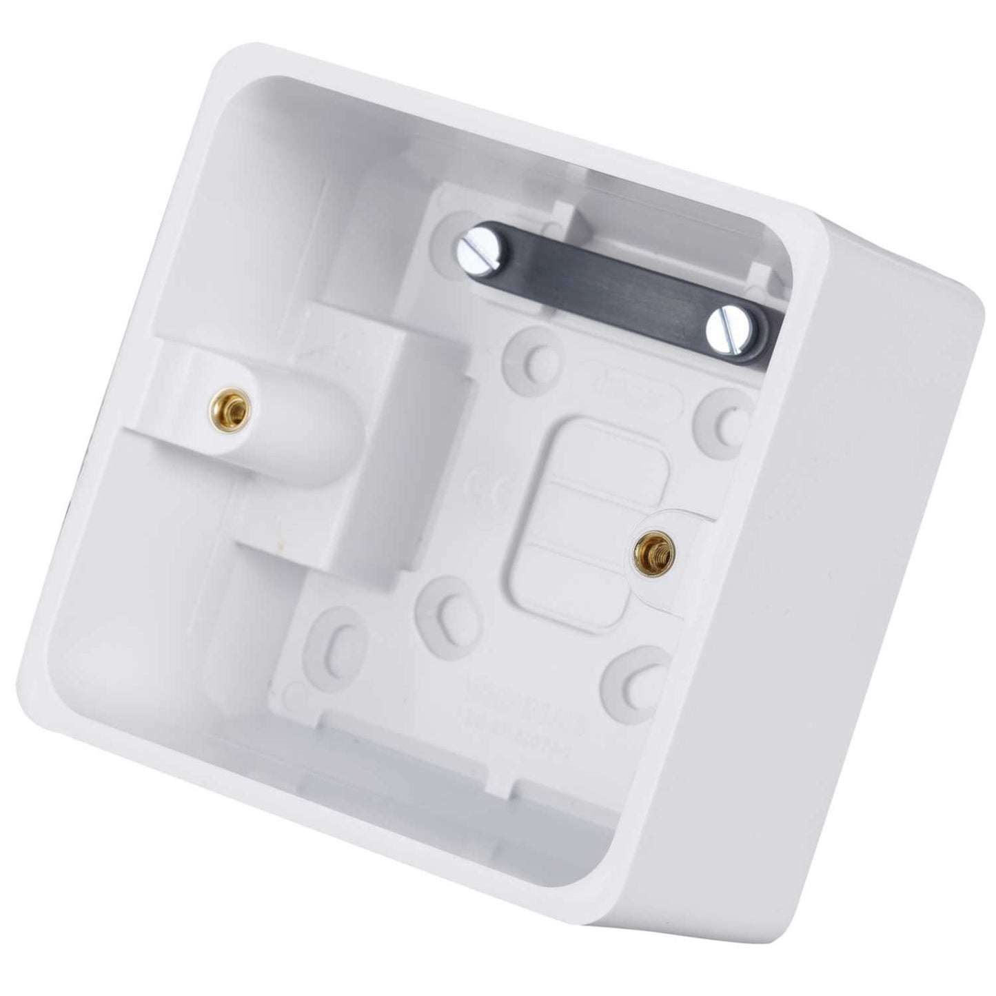 Hager Sollysta 1 Gang 46mm Pattress Back Box White