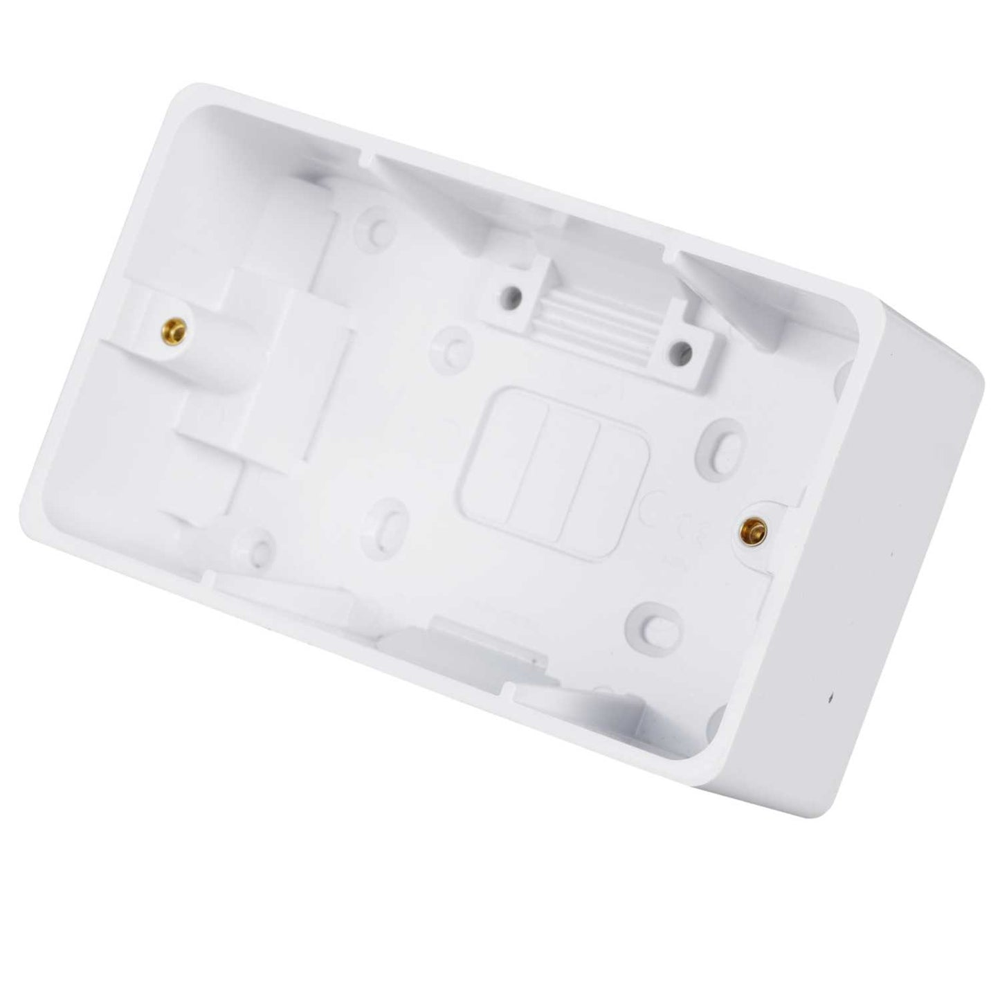 Hager Sollysta 2 Gang 46mm Pattress Back Box White
