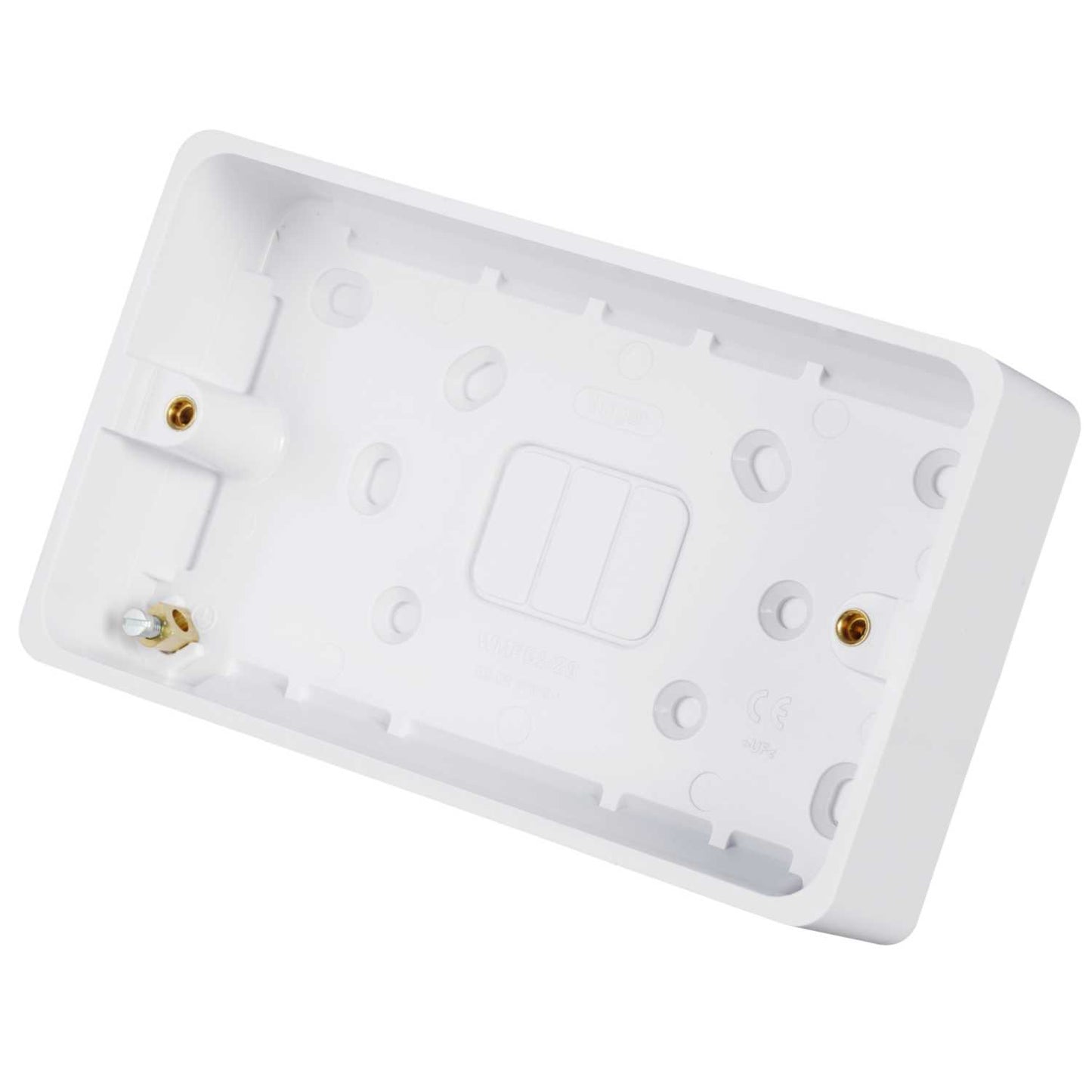 Hager Sollysta 2 Gang 28mm Pattress Back Box White