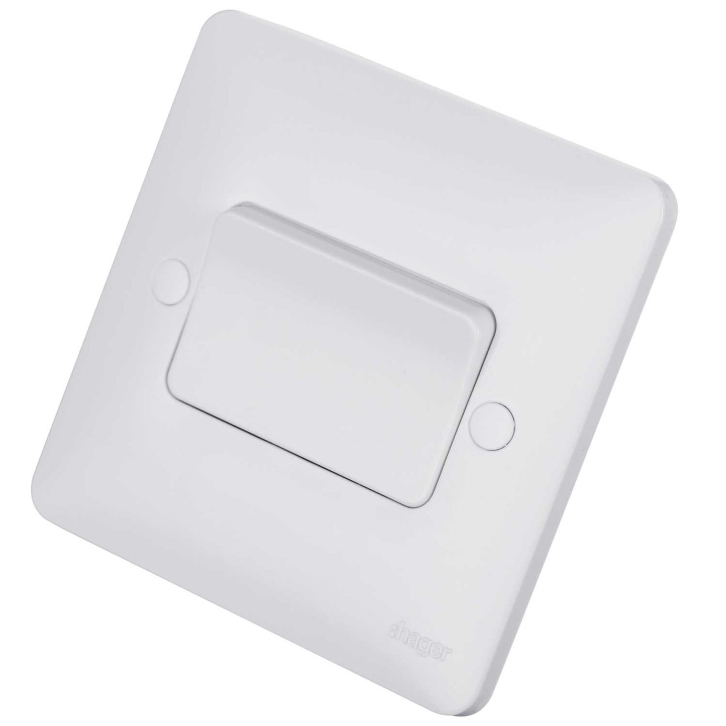 Hager Sollysta 10A 1 Gang Intermediate Switch Wide Rocker White
