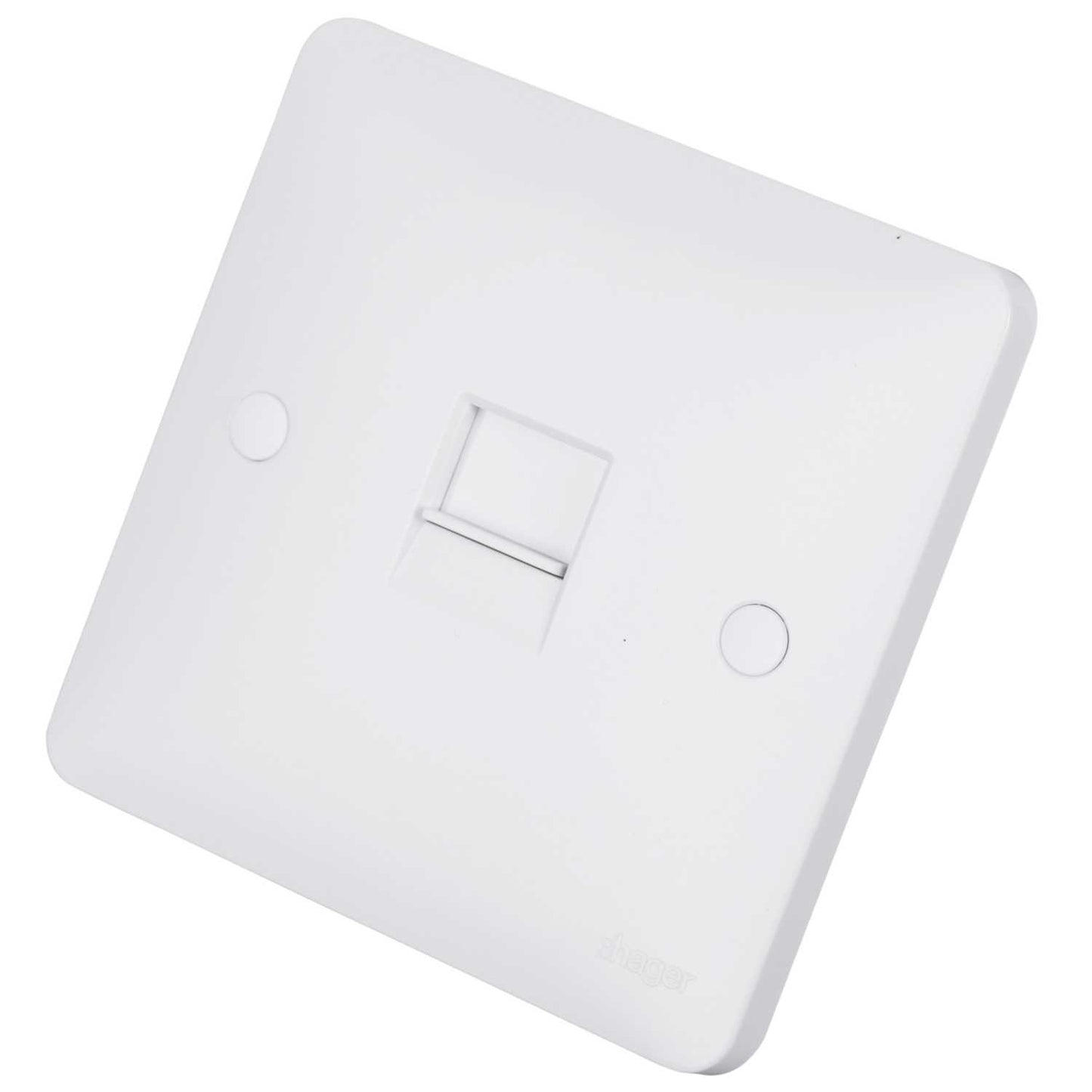 Hager Sollysta 1 Gang RJ45 Data Socket White