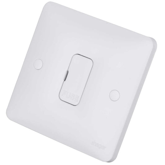 Hager Sollysta 13A Unswitched Fused Spur White