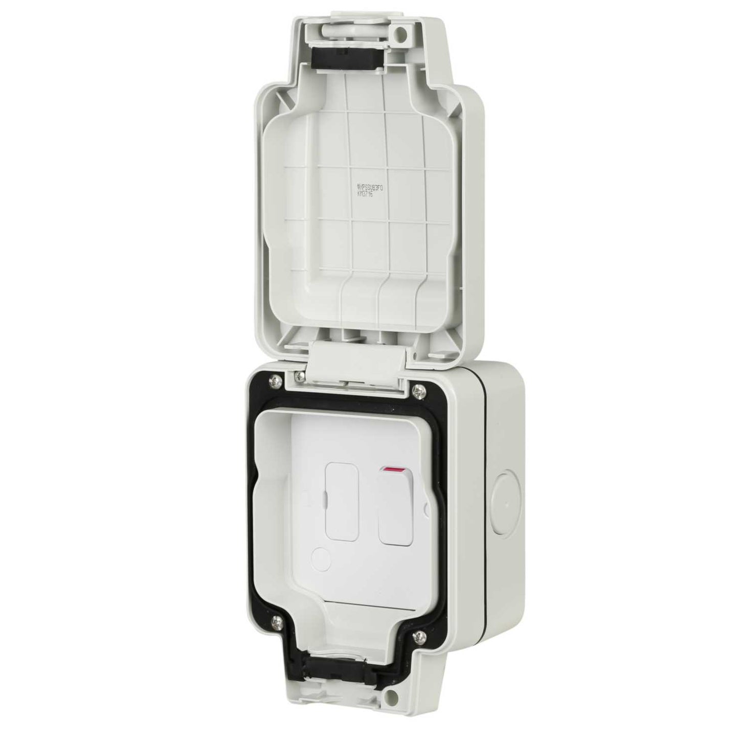 Hager Sollysta 13A Switched Fused Spur with Flex Outlet Weatherproof IP66
