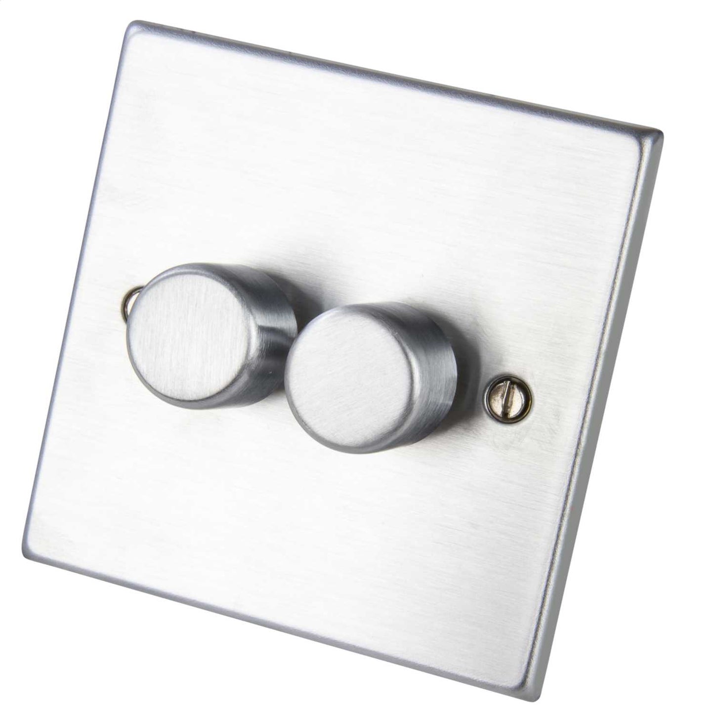 Hamilton Hartland 400W 2 Gang 2 Way Dimmer Switch Satin Chrome