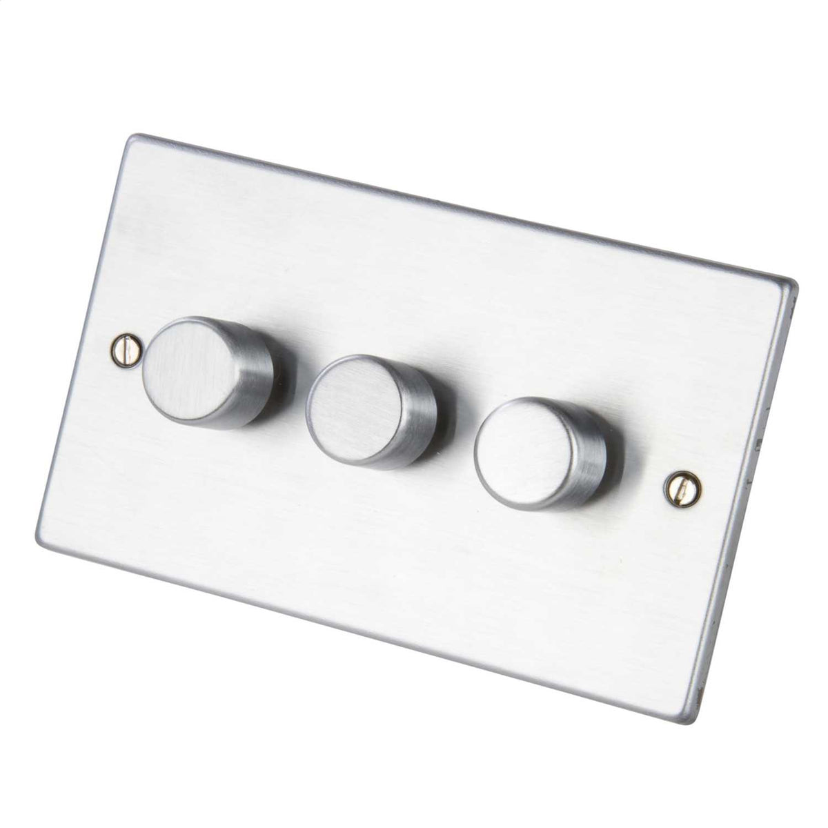 Hamilton Hartland 400W 3 Gang 2 Way Dimmer Switch Satin Chrome