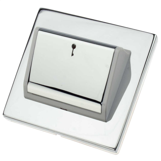 Hamilton Hartland Hotel Key Card Switch White Insert Bright Chrome