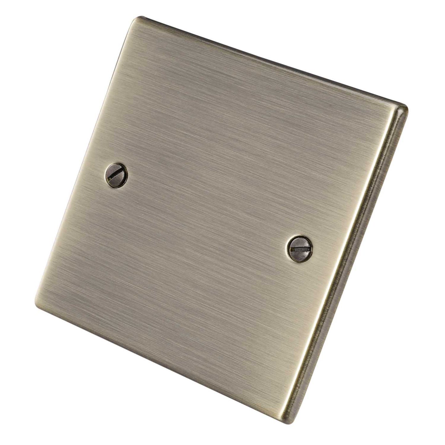Hamilton 1 Gang Blank Plate Antique Brass