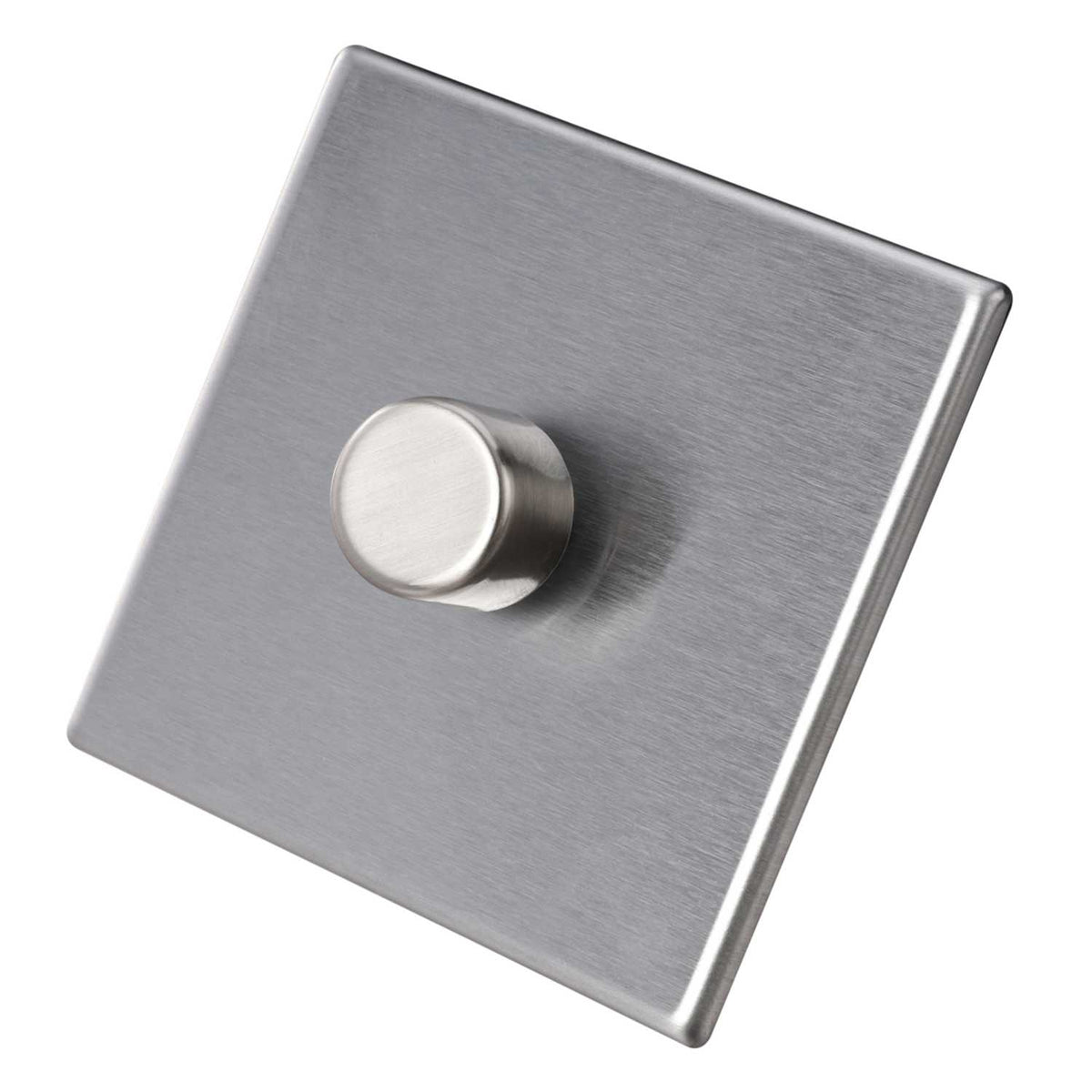 Hamilton 100W 1 Gang 2 Way LED Trailing/Leading Edge Dimmer Screwless Stainless Steel