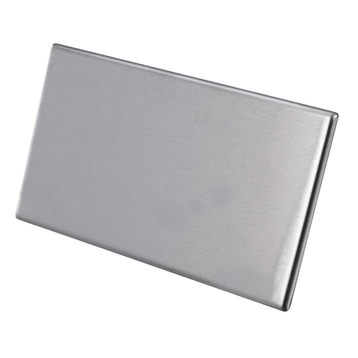Hamilton 2 Gang Blank Plate Screwless Stainless Steel