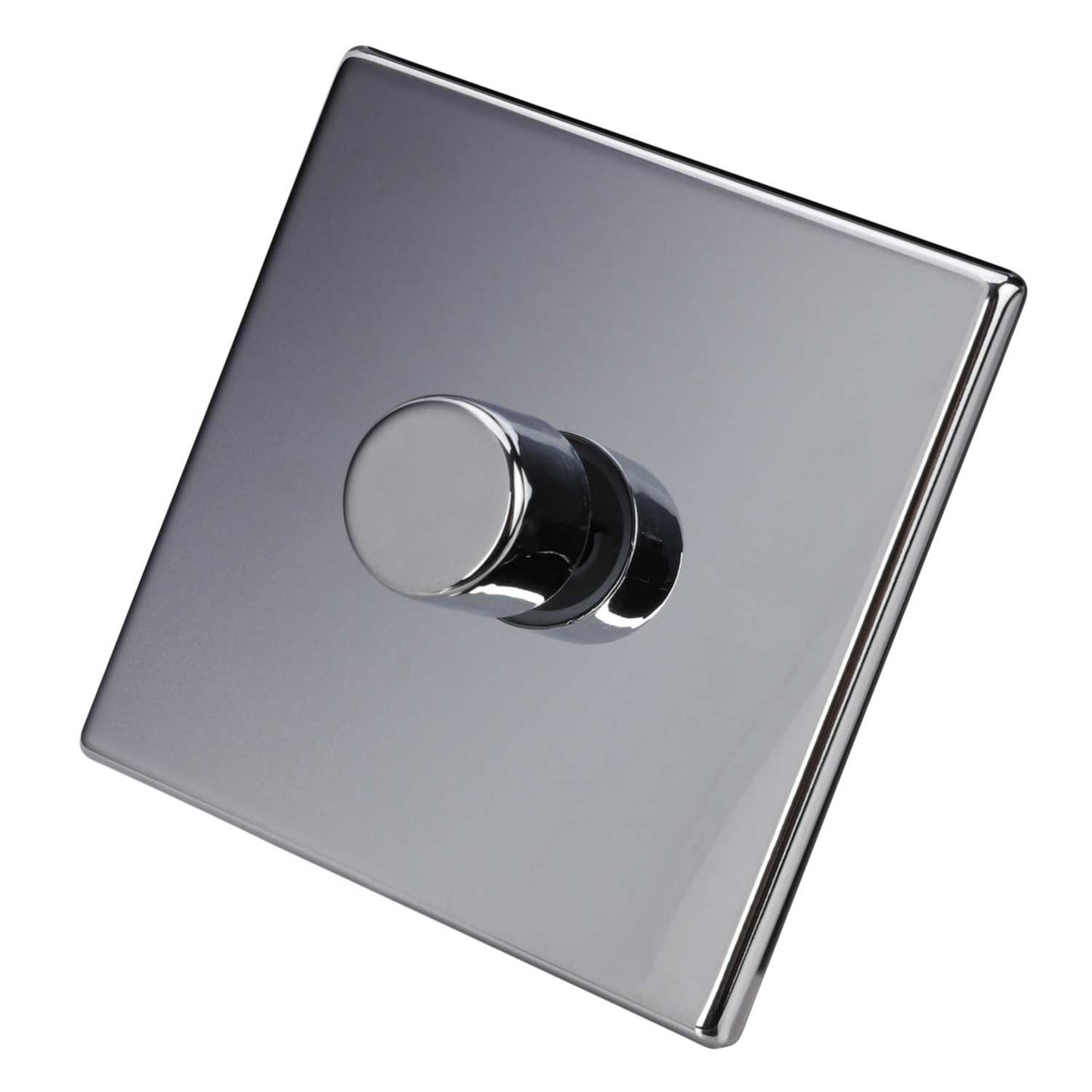 Hamilton 250W 1 Gang 2 Way LED Trailing/Leading Edge Dimmer Screwless Bright Chrome