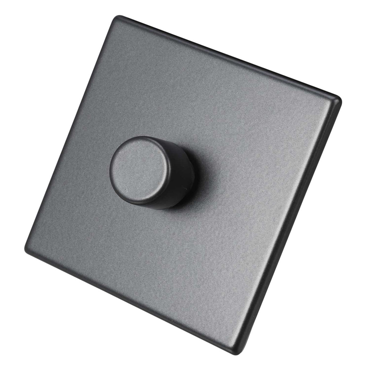 Hamilton 100W 1 Gang 2 Way LED Trailing/Leading Edge Dimmer Switch Screwless Anthra Grey