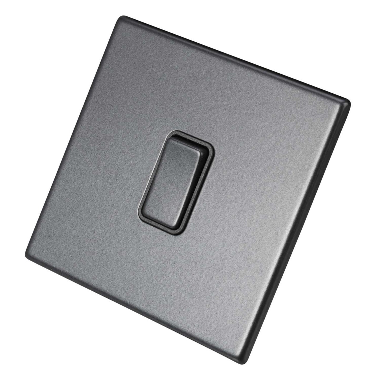Hamilton 10A 1 Gang 2 Way Retractive Switch Grey Insert Screwless Anthra Grey