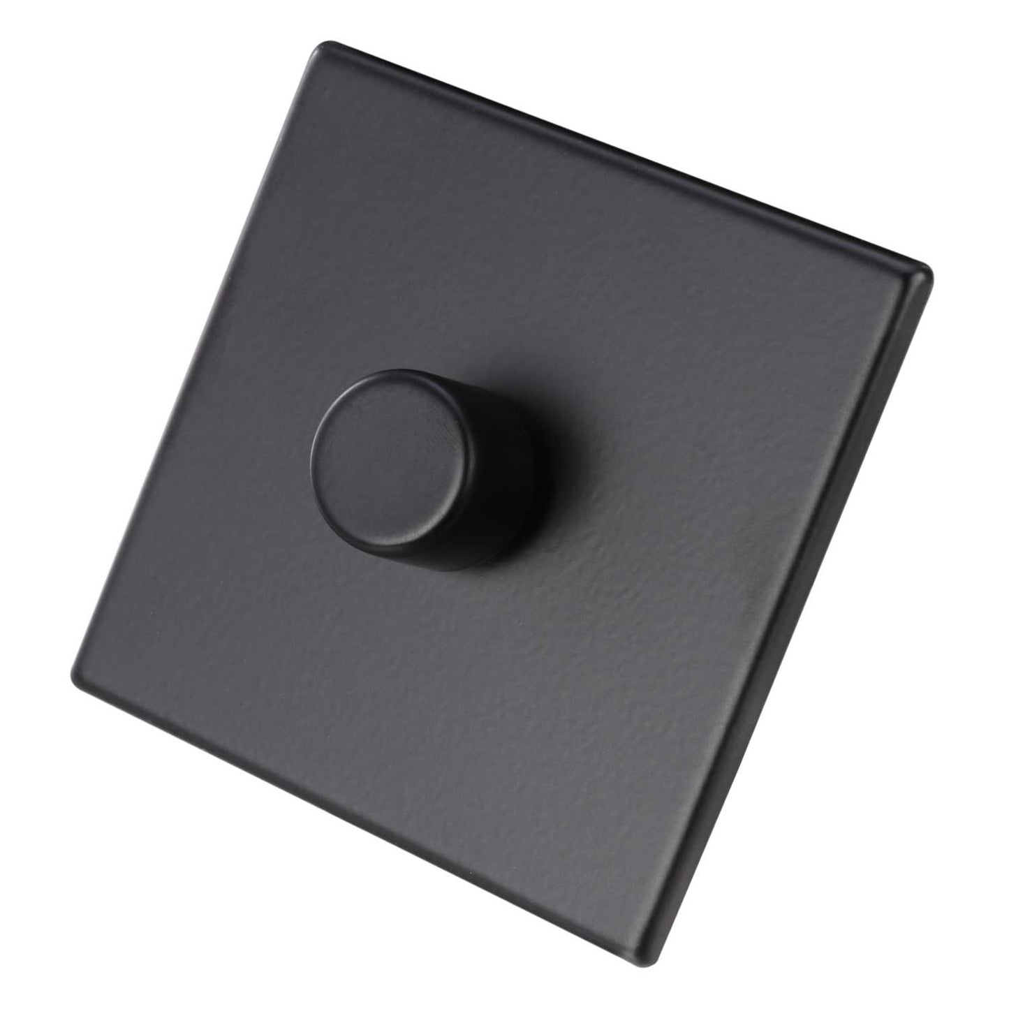 Hamilton 100W 1 Gang 2 Way LED Trailing/Leading Edge Dimmer Switch Screwless Matt Black