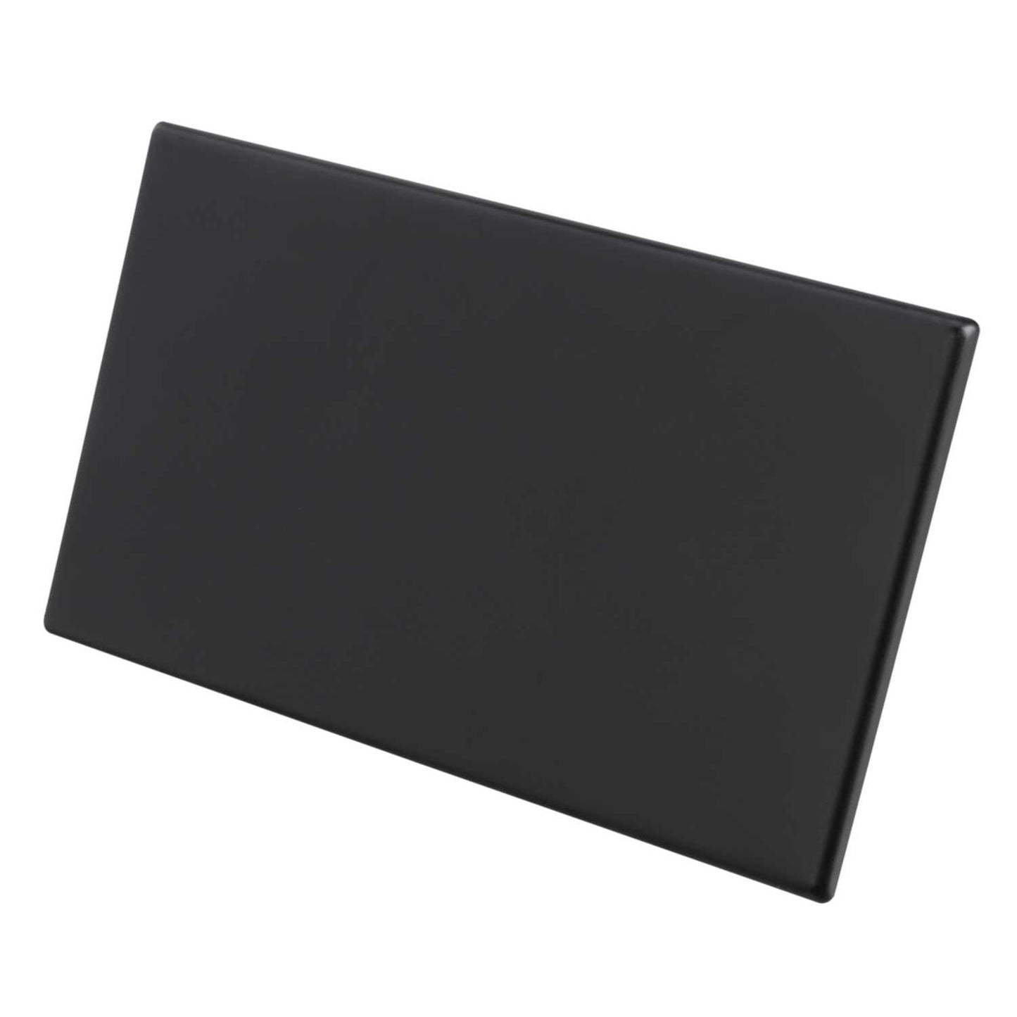 Hamilton 2 Gang Blank Plate Screwless Matt Black