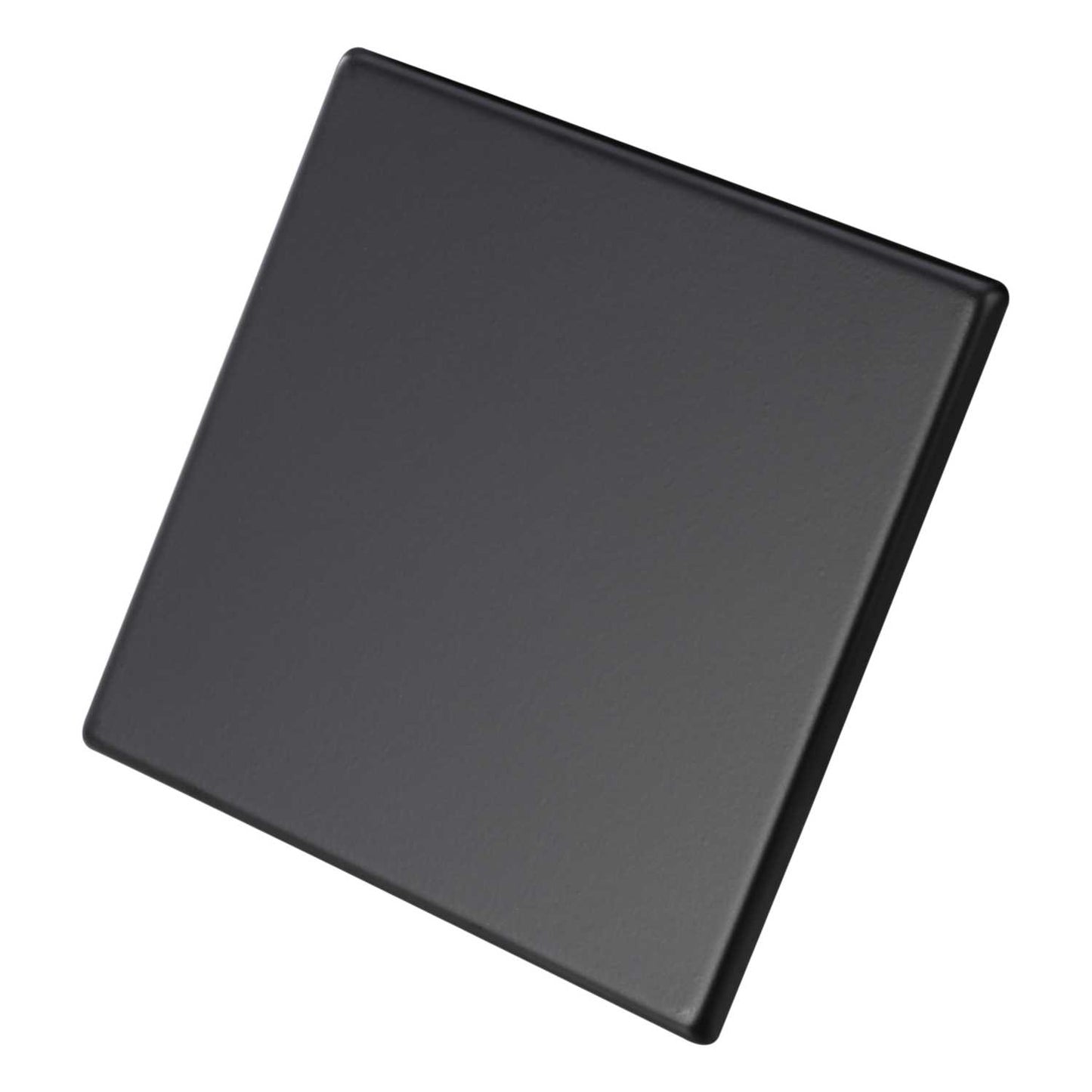 Hamilton 1 Gang Blank Plate Screwless Matt Black