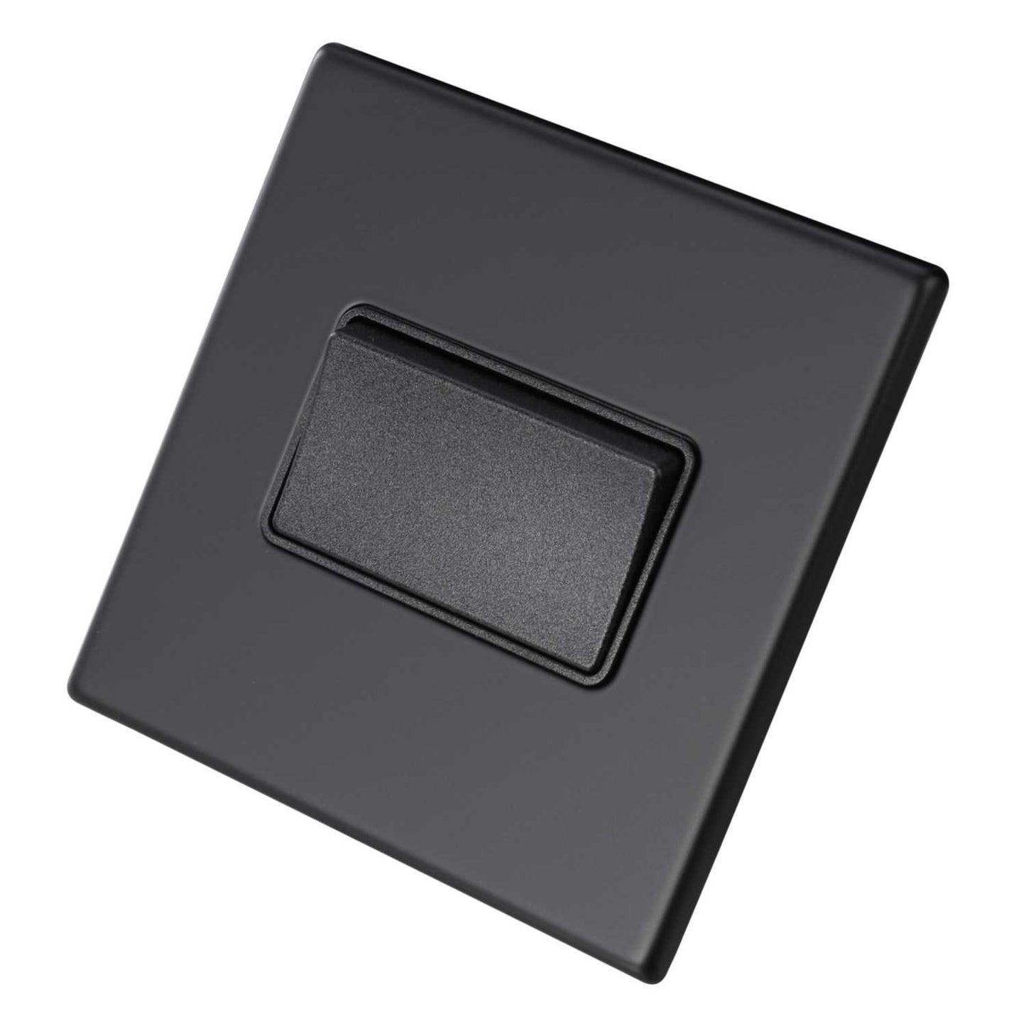 Hamilton 10A Triple Pole Fan Isolator Switch Black Insert Screwless Matt Black