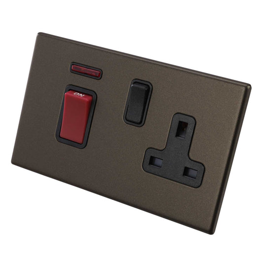 Hamilton 45A DP Cooker Control Unit Black Insert Screwless Bronze
