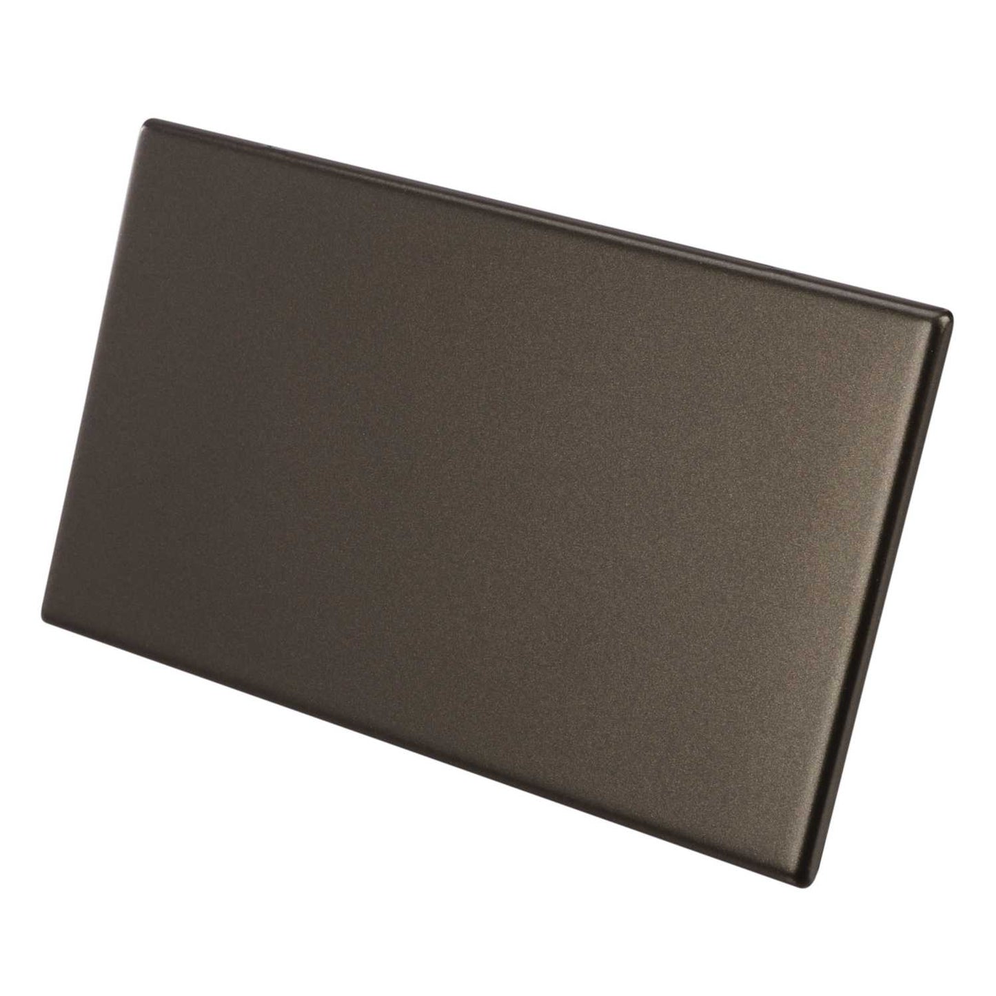 Hamilton 2 Gang Blank Plate Screwless Bronze