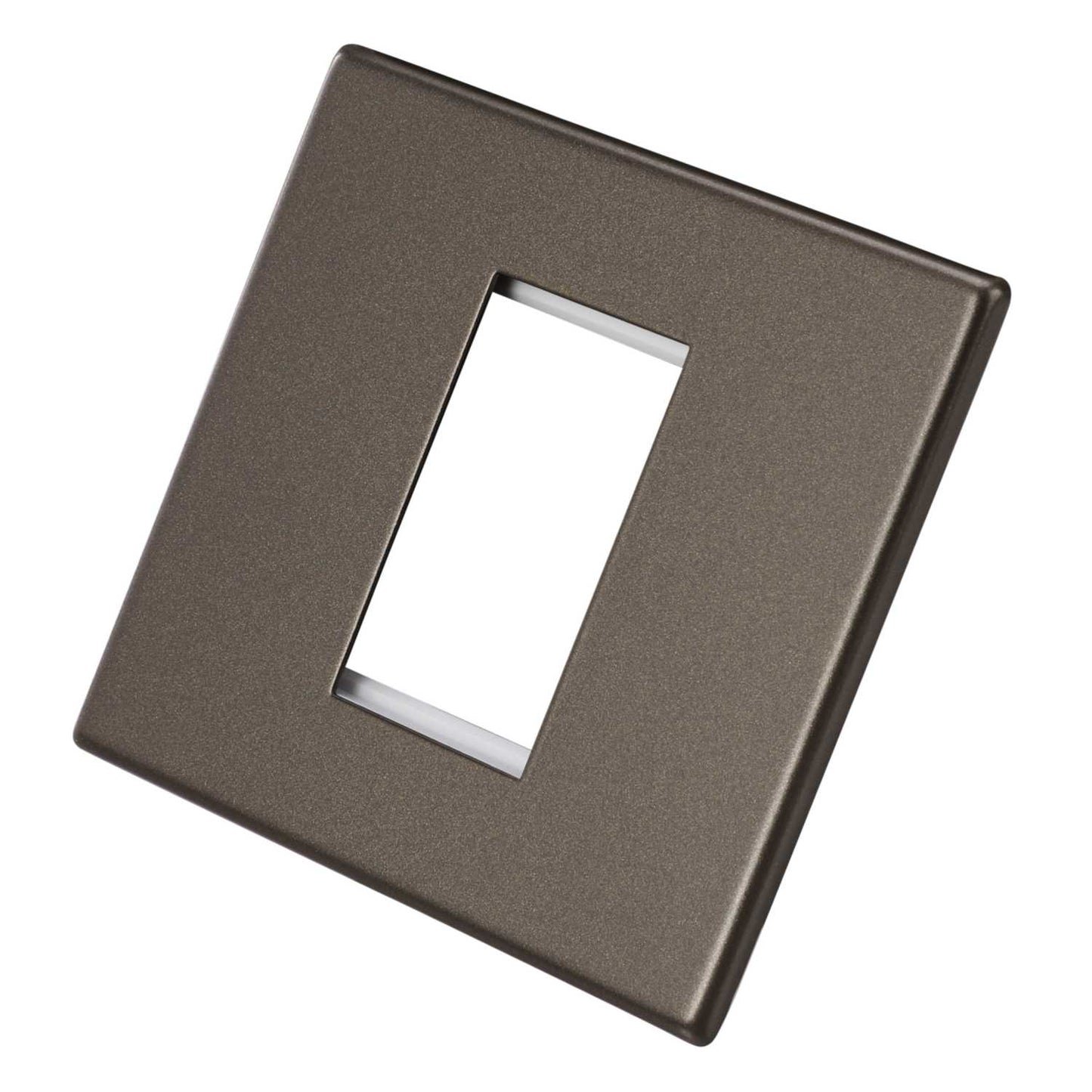 Hamilton 1 Gang 1 Module Face Plate with Grid Screwless Bronze
