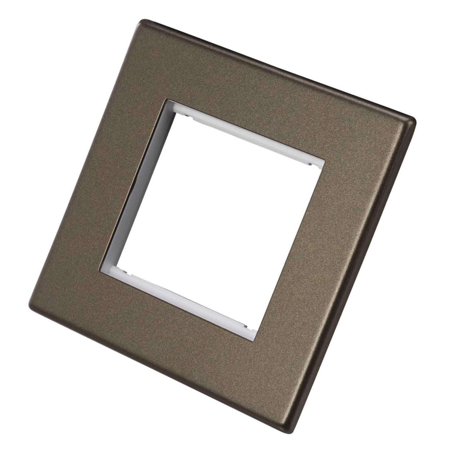 Hamilton 1 Gang 2 Module Face Plate with Grid Screwless Bronze