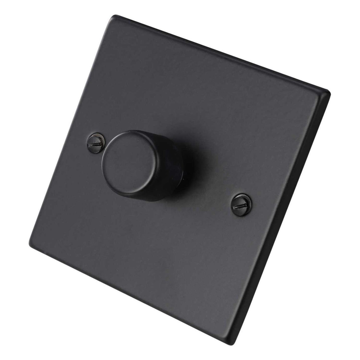 Hamilton 250W 1 Gang 2 Way LED Trailing/Leading Edge Dimmer Switch Matt Black
