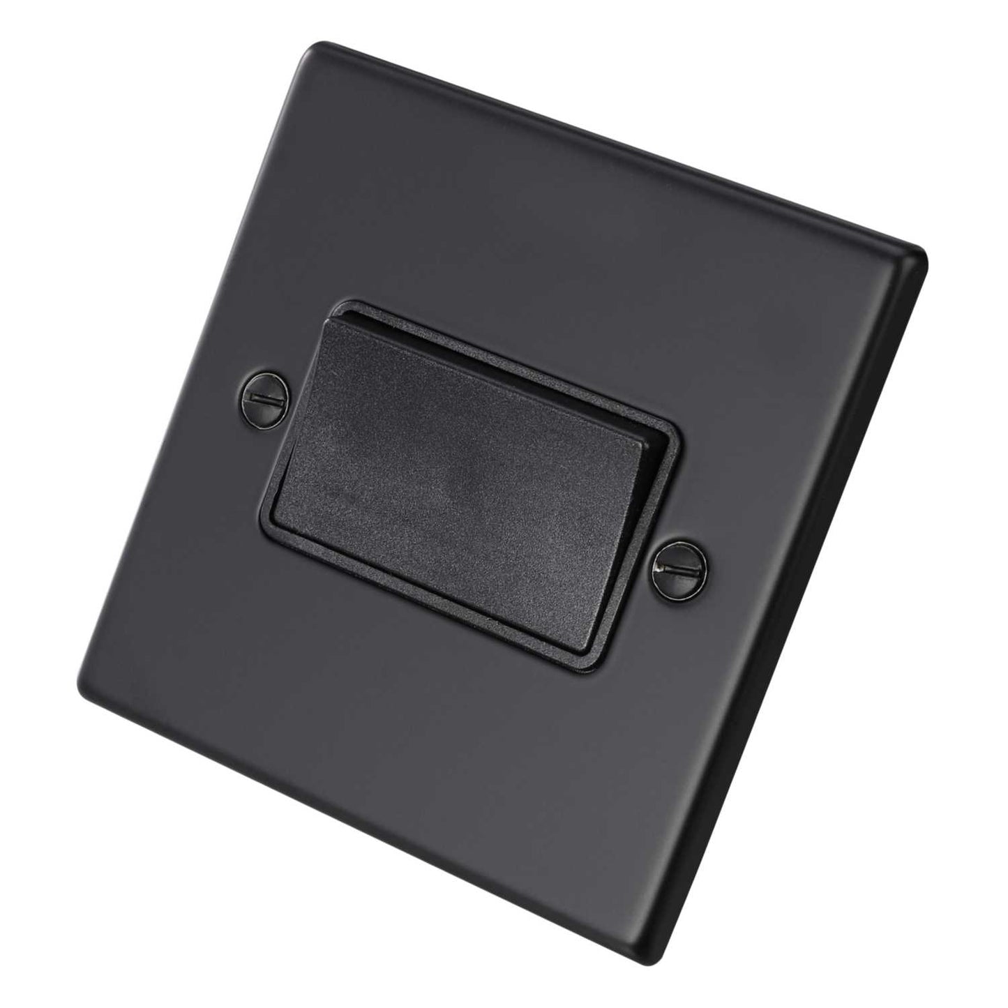 Hamilton 10A Triple Pole Fan Isolator Switch Black Insert Matt Black