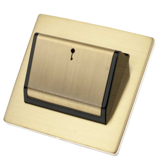 Hamilton Sheer Hotel Key Card Switch Black Insert Satin Brass