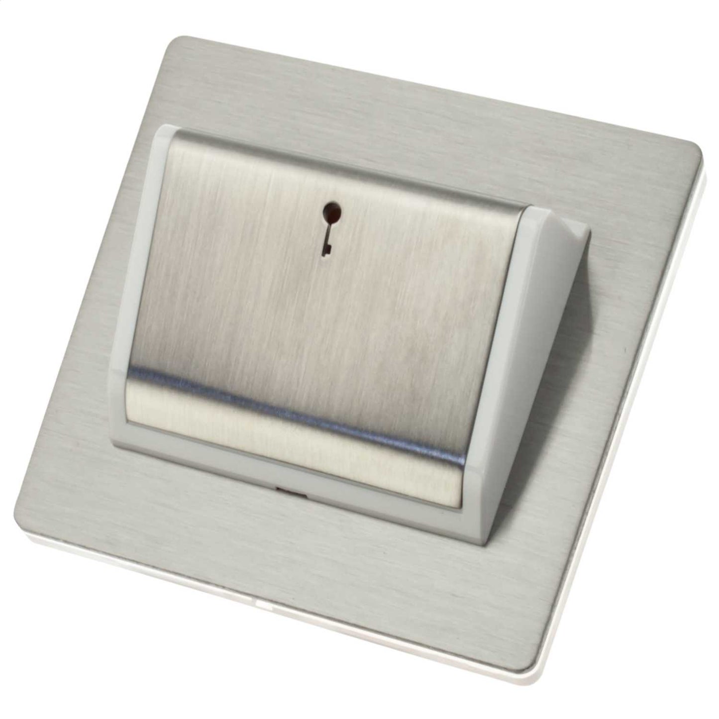 Hamilton Hotel Key Card Switch White Insert Stainless Steel