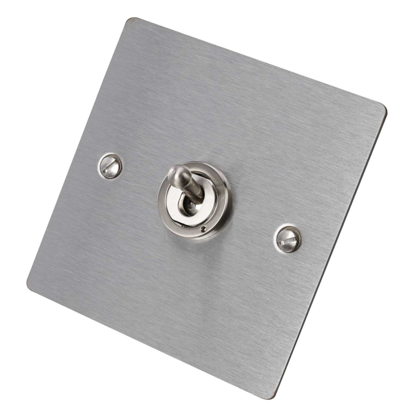 Hamilton 20A 1 Gang 2 Way Toggle Switch Satin Steel