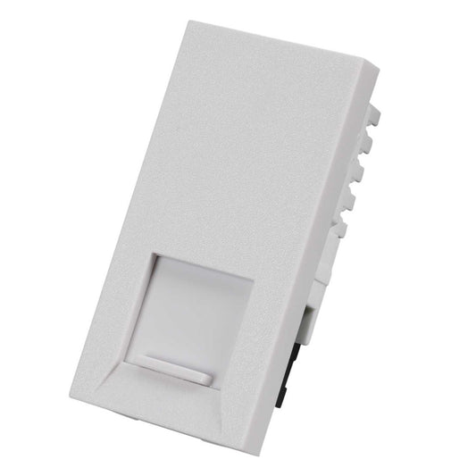 Hamilton EuroFix RJ45 Cat 6 Outlet Module White