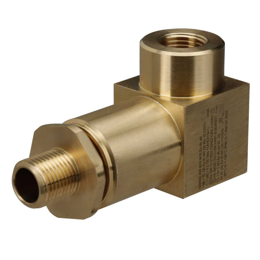 M16 Male x M16 Female EXD/EXE Brass Swivel 90° Elbow (Sold in 1's)