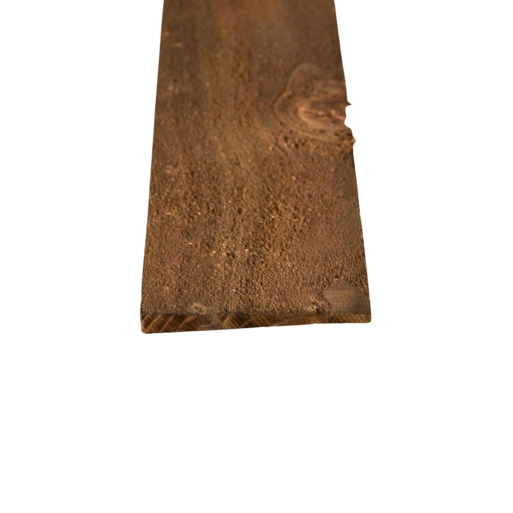 22mm x 125mm Brown Treated Feather Edge Fence Board 1650mm
