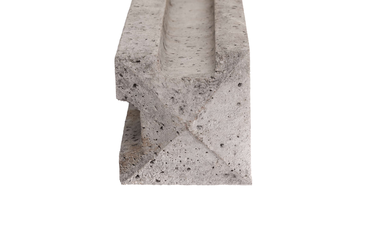 9ft Slotted Concrete Corner Fence Post 125mm x 125mm x 2745mm