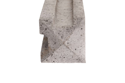 9ft Slotted Concrete Corner Fence Post 125mm x 125mm x 2745mm