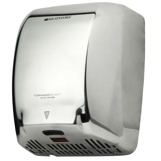 Heatstore Tornado 550W / 1.8kW Hi-Speed Hand Dryer Stainless Steel