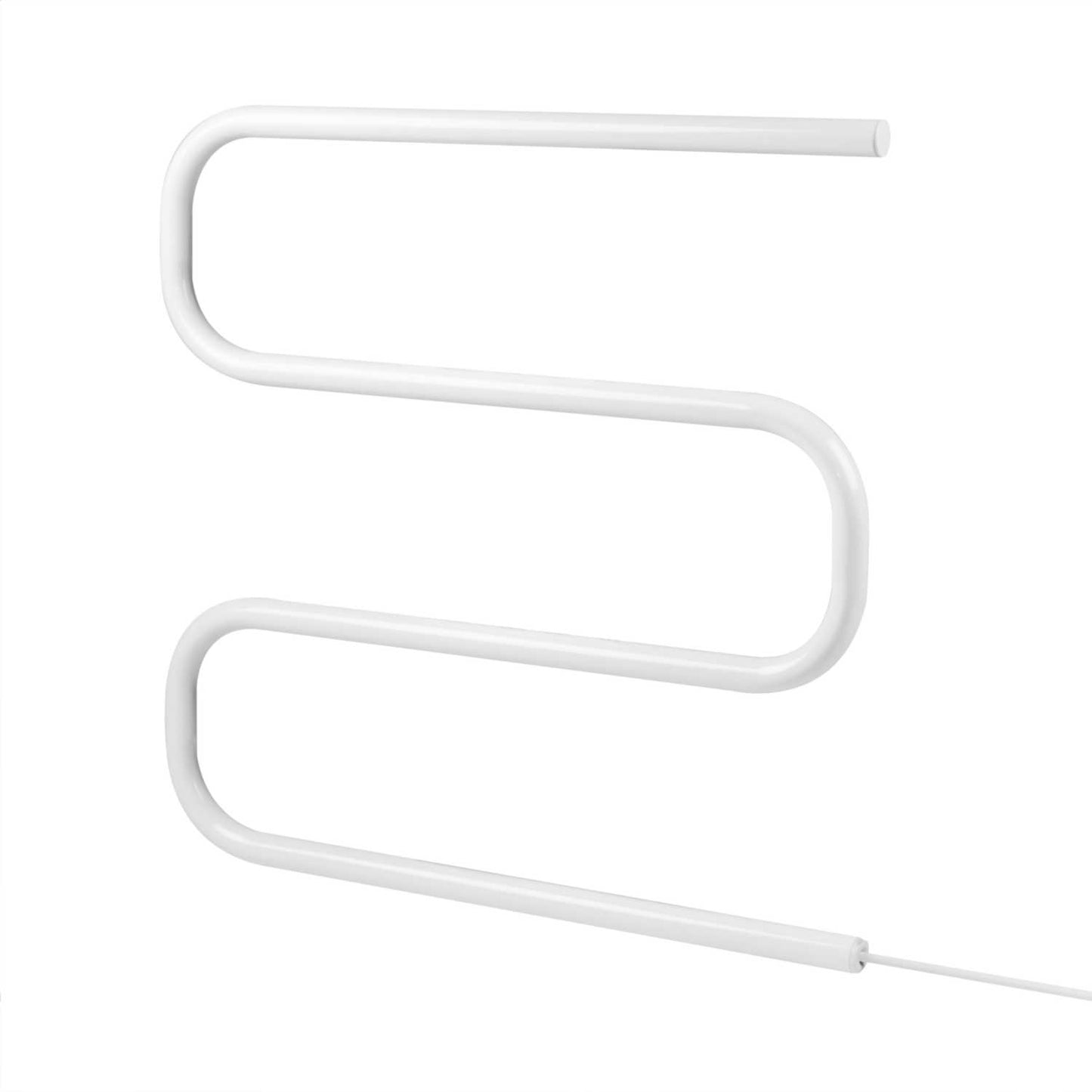 Heatstore 80W S Shaped Towel Rail White