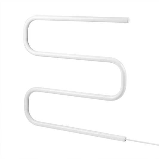 Heatstore 80W S Shaped Towel Rail White