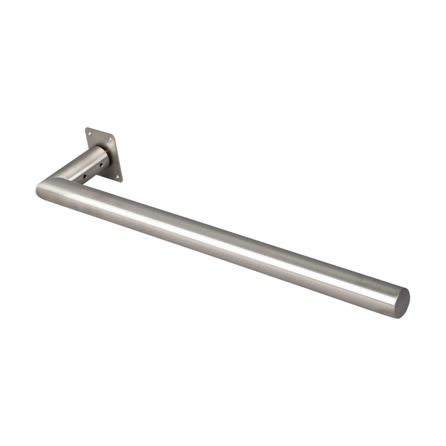 ThermoSphere 25W 12V 500mm Round Single Mounted Heated Towel Bar Brushed Steel